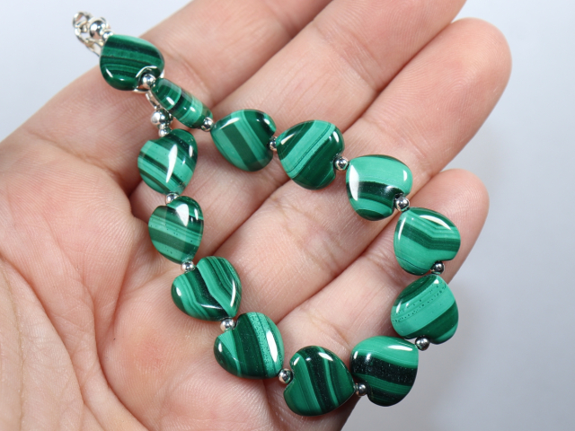 Preview: malachite with silver 925