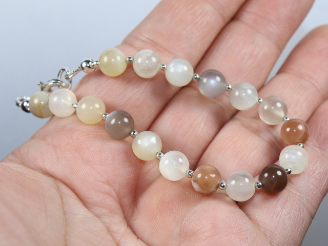 moonstone with silver 925