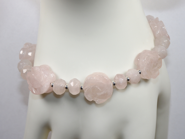 Preview: rose quartz with silver 925