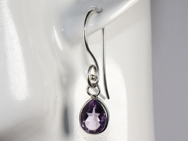 Amethyst und Silber 925 (Ohrringe)