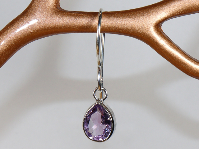 Amethyst und Silber 925 (Ohrringe)