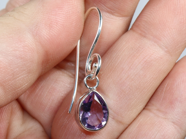 Amethyst und Silber 925 (Ohrringe)