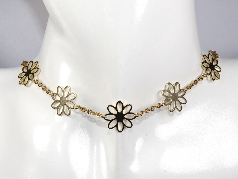 Choker-Halskette aus Edelstahl