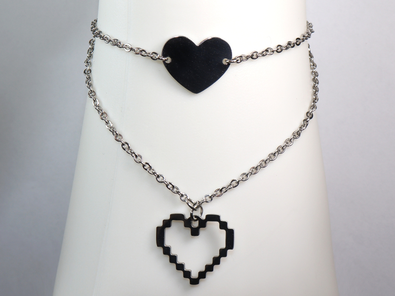 Choker-Halskette aus Edelstahl