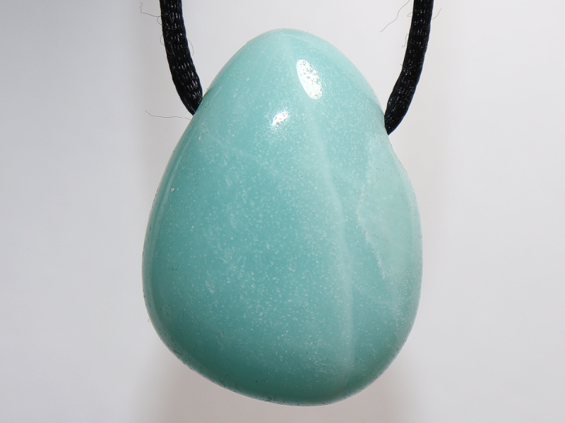 amazonite with cord or silver 925