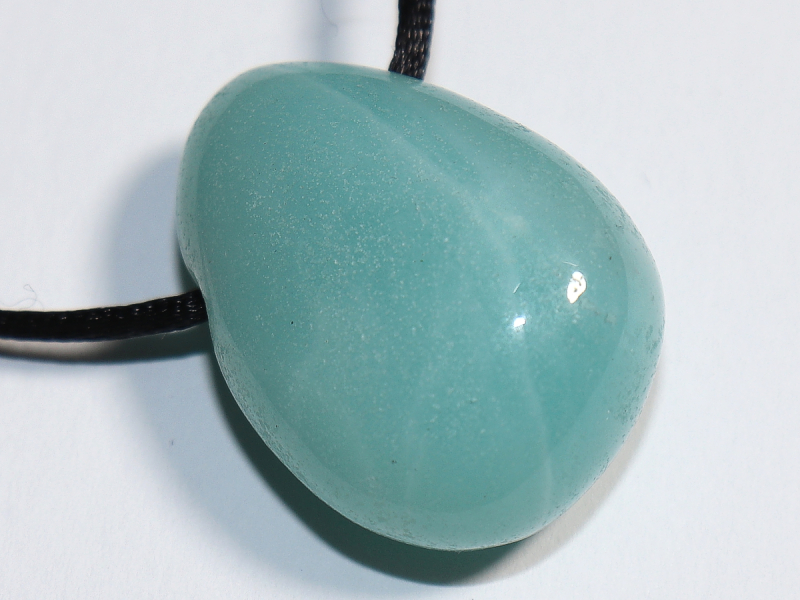 amazonite with cord or silver 925