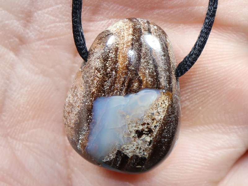 Boulderopal mit Band oder Silber 925