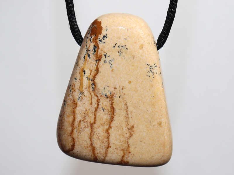 picture jasper with cord or silver 925
