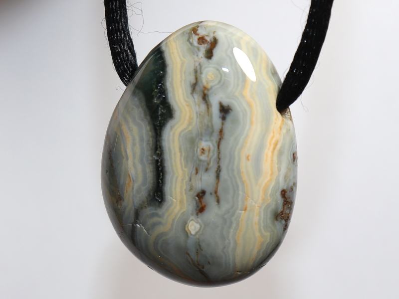 ocean jasper with cord or silver 925