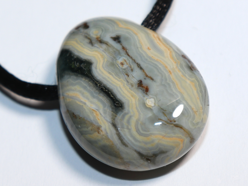 ocean jasper with cord or silver 925
