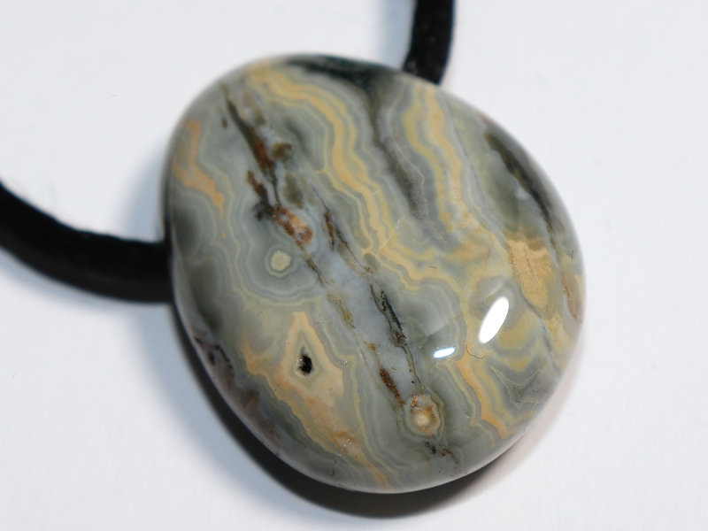 ocean jasper with cord or silver 925
