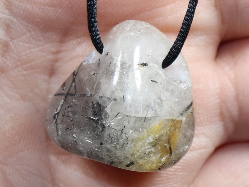 Turmalinquarz mit Band oder Silber 925
