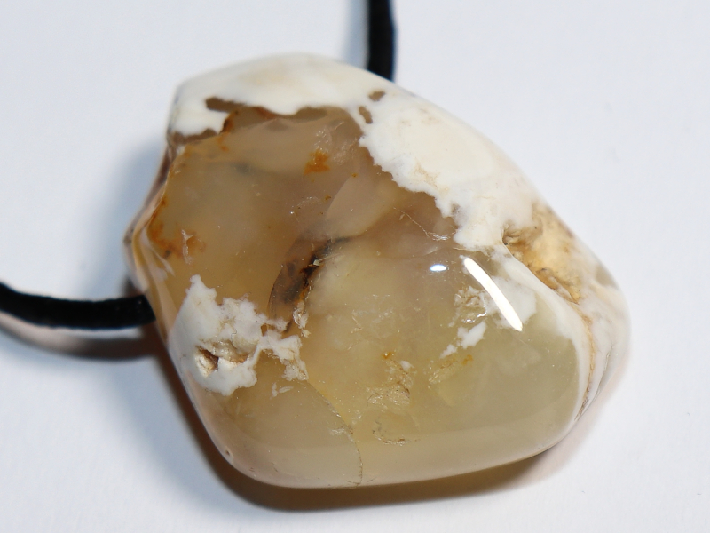 cappuccino opal with cord or silver 925