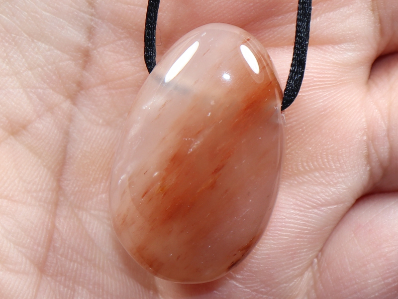hematite quartz with cord or silver 925