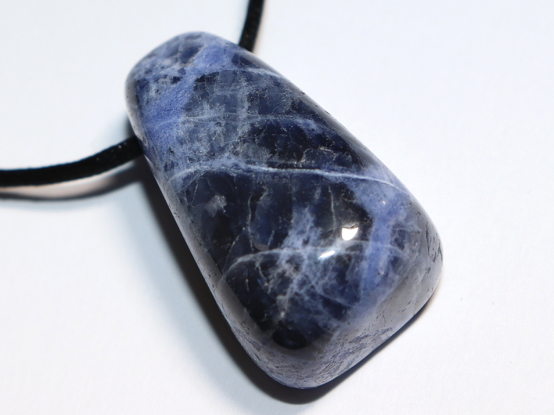 Sodalith mit Band oder Silber 925