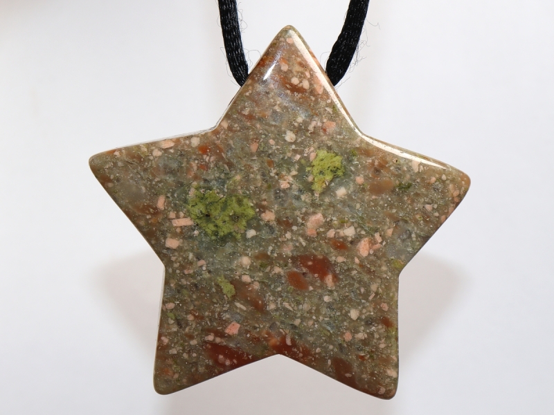 moss agate with cord or silver 925