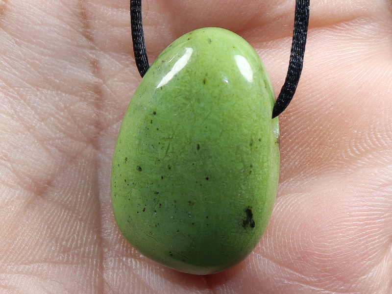 Chrysopras mit Band oder Silber 925