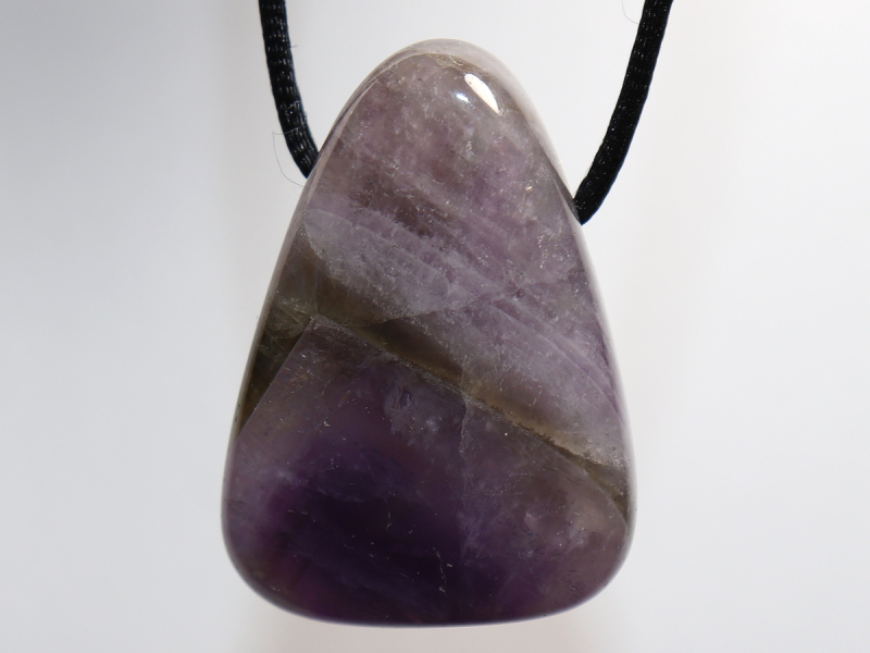 amethyst with cord or silver 925