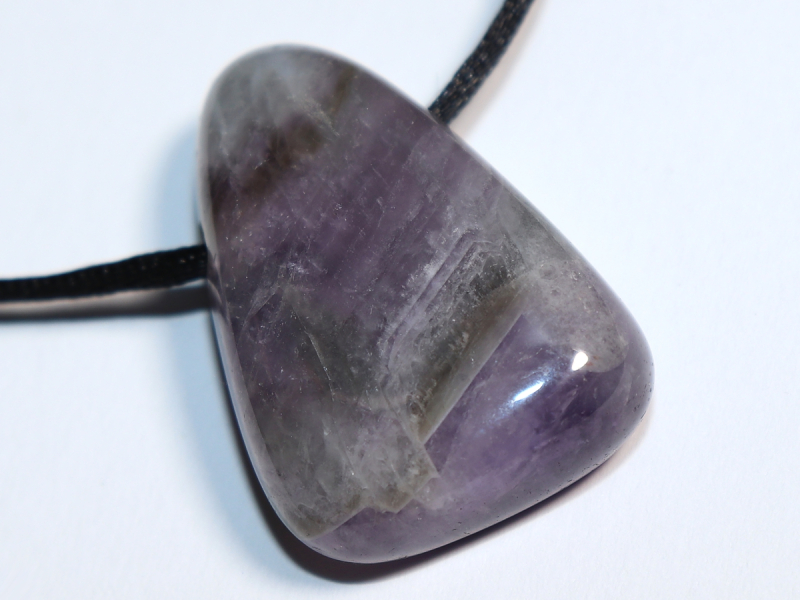 amethyst with cord or silver 925