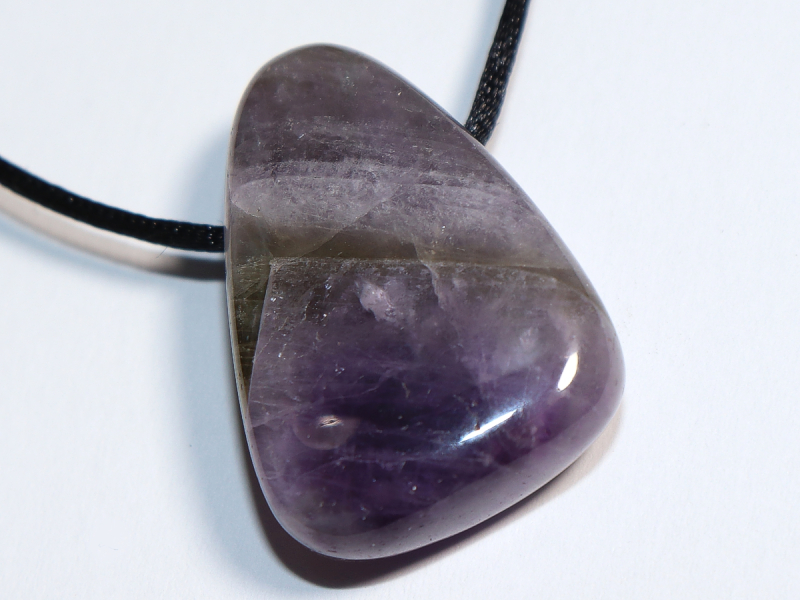 amethyst with cord or silver 925