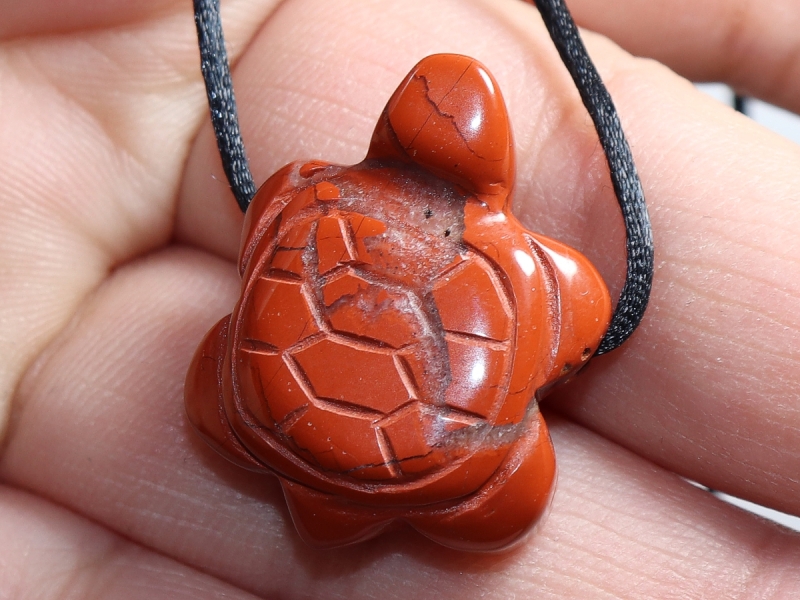 red jasper with cord or silver 925