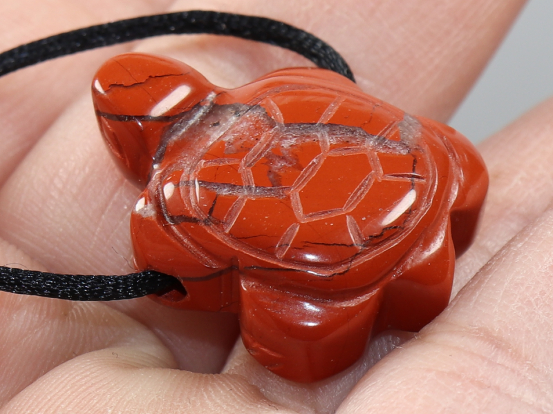 red jasper with cord or silver 925