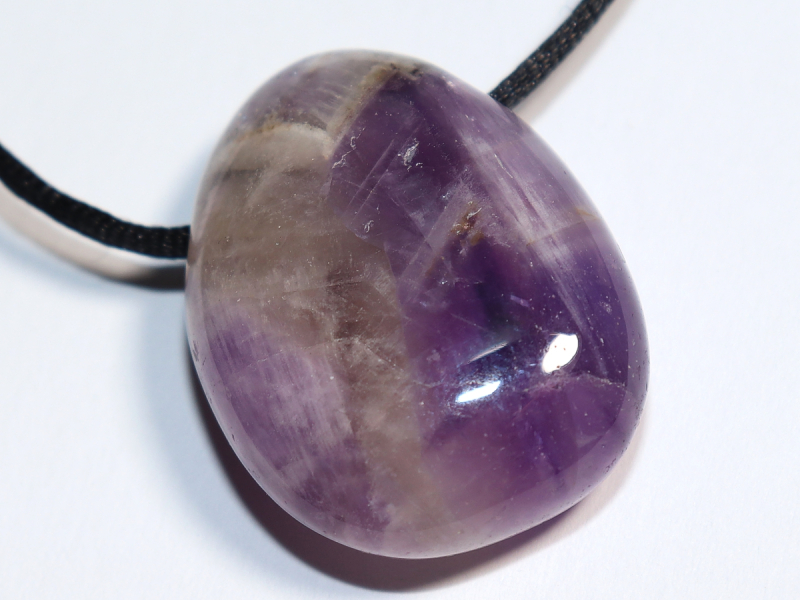 amethyst with cord or silver 925