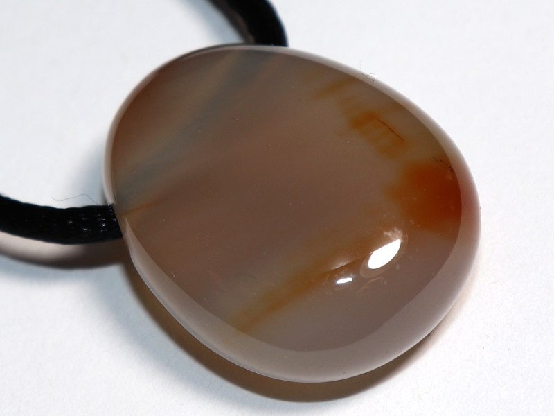 carnelian with cord or silver 925