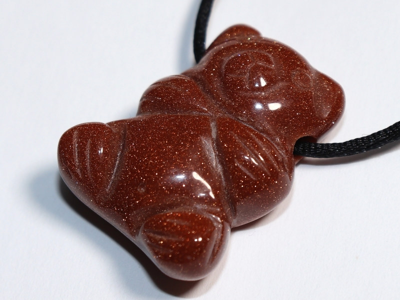 gold sandstone with cord or silver 925