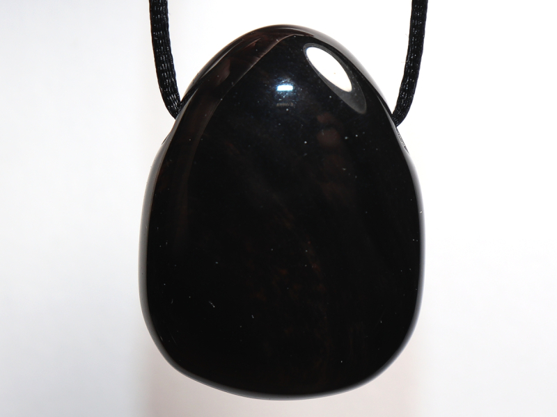 Gold obsidian on cord