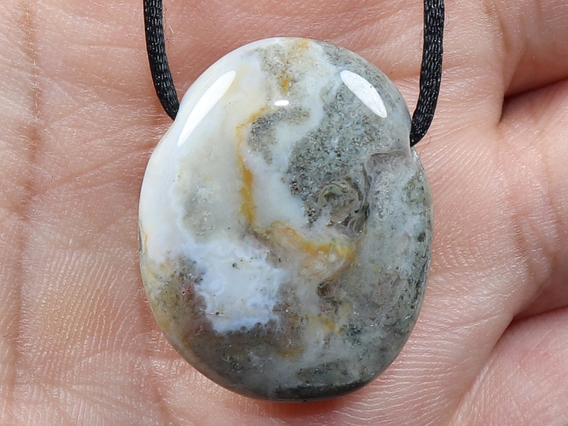 Ozeanjaspis mit Band oder Silber 925