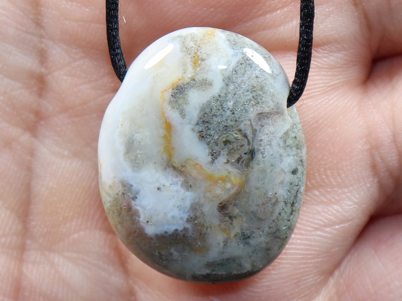 Ozeanjaspis mit Band oder Silber 925