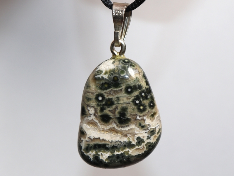 Ozeanjaspis mit Band oder Silber 925