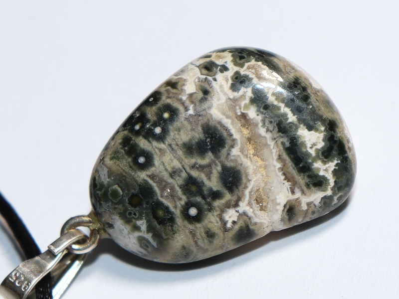 Ozeanjaspis mit Band oder Silber 925
