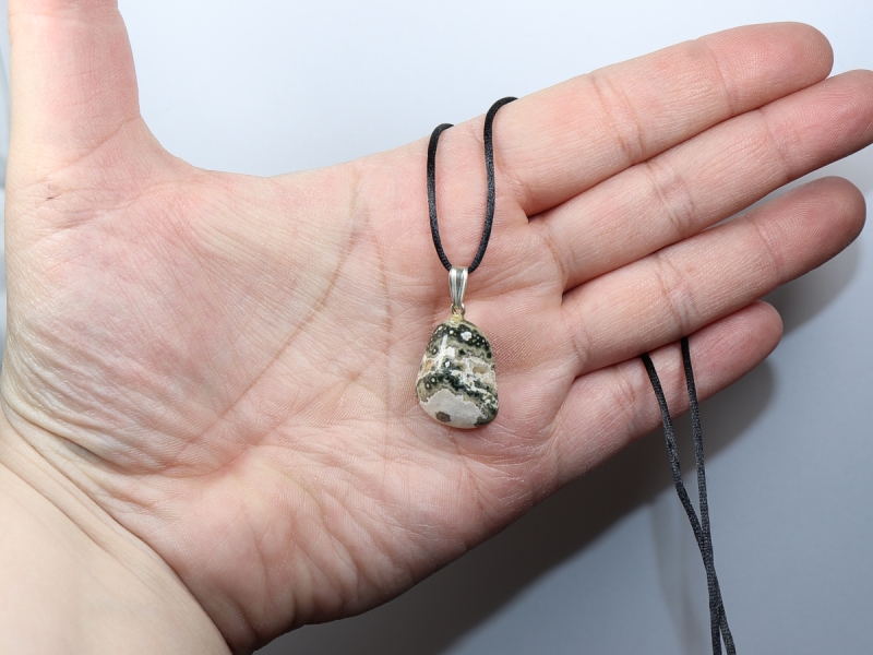 Ozeanjaspis mit Band oder Silber 925