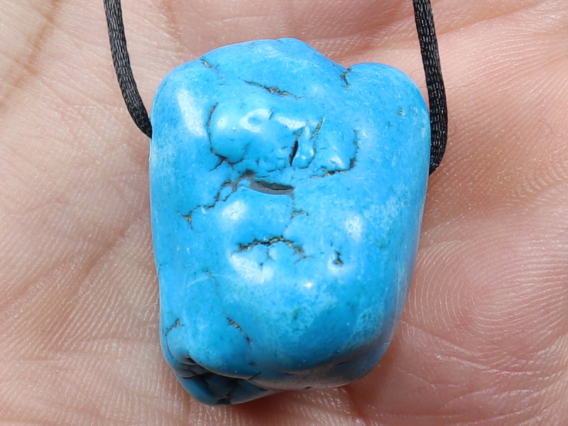 turquoise (rec.) with cord or silver 925