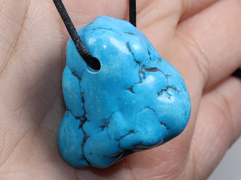 turquoise (rec.) with cord or silver 925