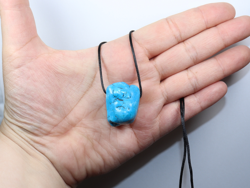 turquoise (rec.) with cord or silver 925