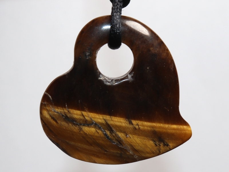 tiger's eye with cord