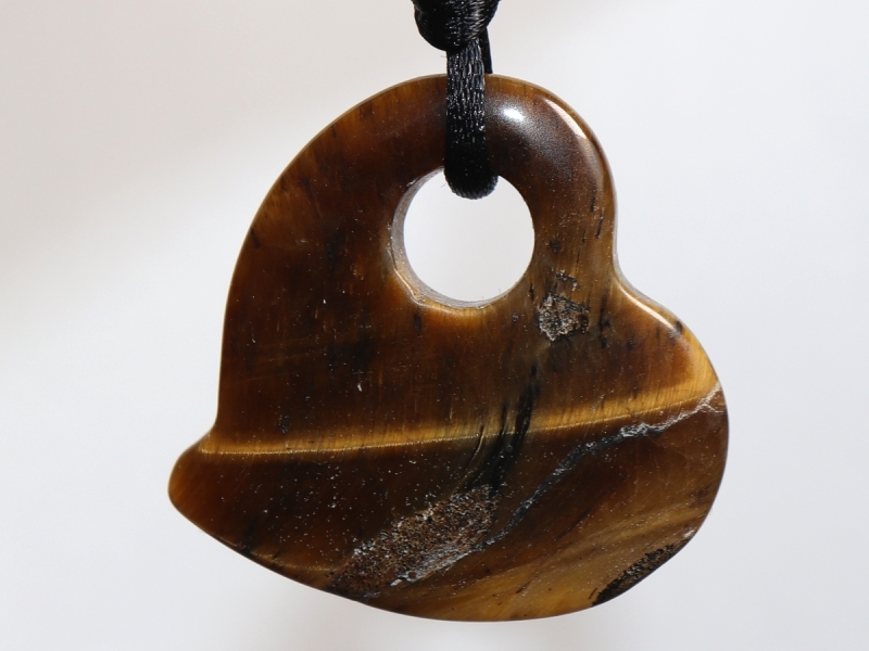 tiger's eye with cord