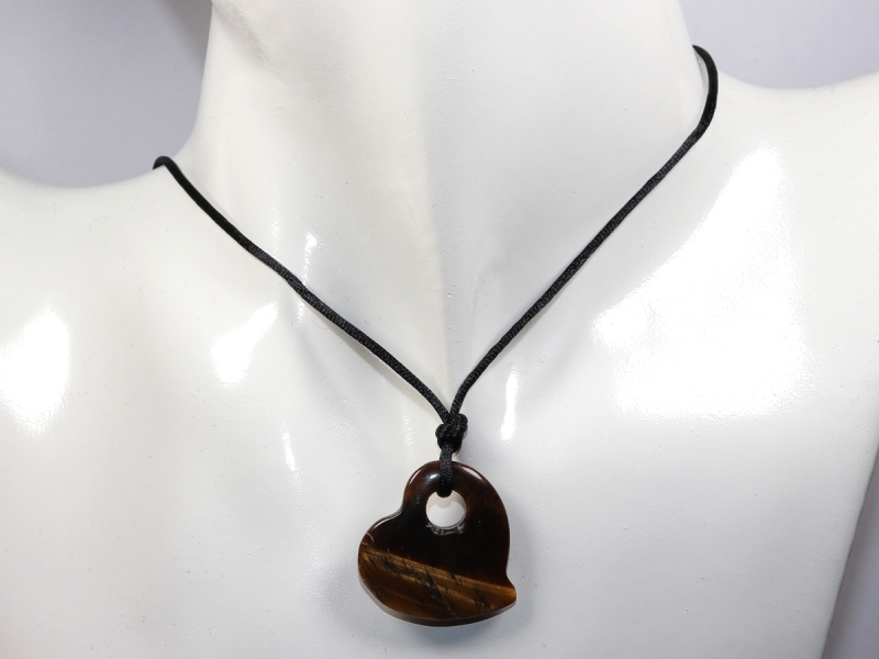 tiger's eye with cord