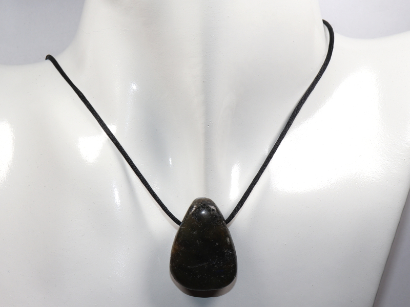 labradorite with cord or silver 925