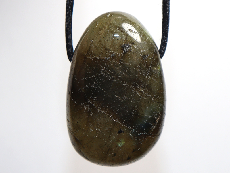 labradorite with cord or silver 925