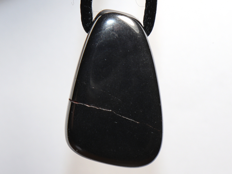 hematite with cord or silver 925