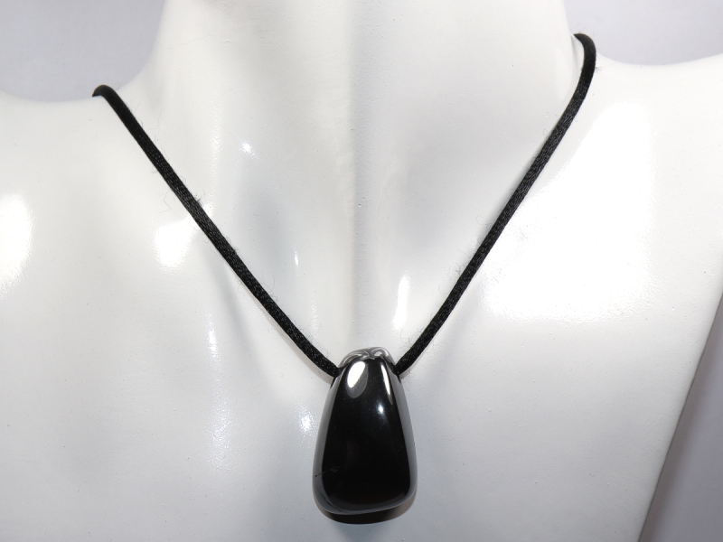 hematite with cord or silver 925