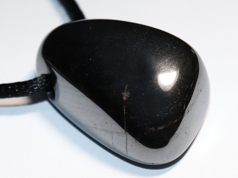 hematite with cord or silver 925