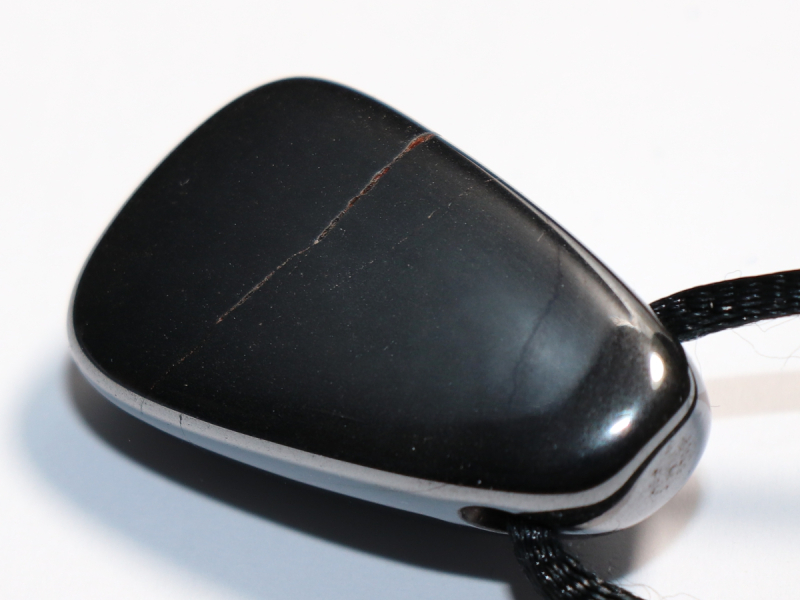 hematite with cord or silver 925