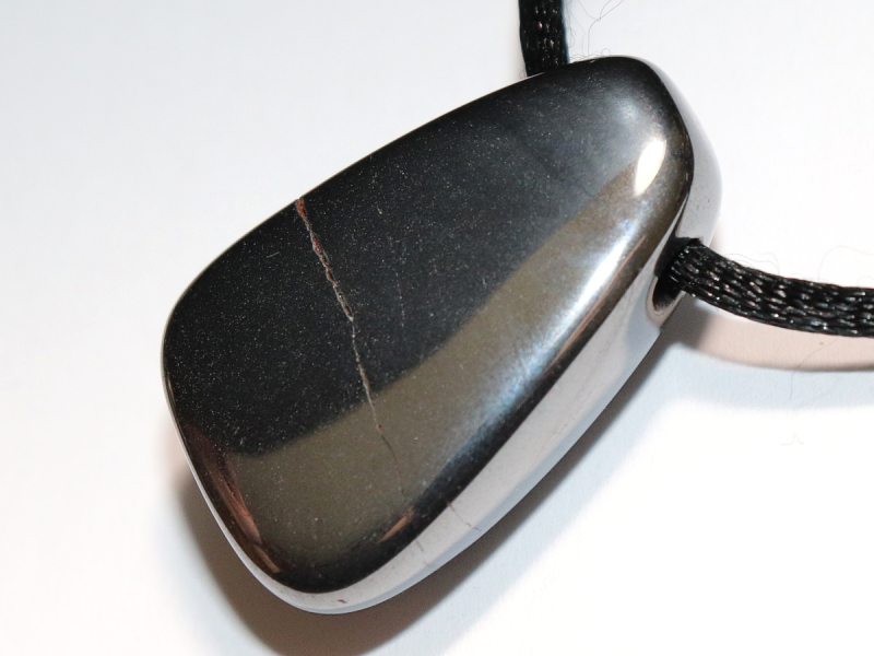 hematite with cord or silver 925