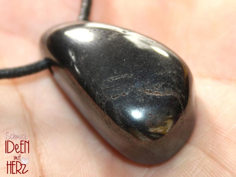 Hematite on cord