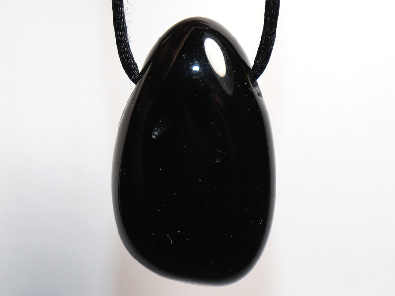 tektite with cord or silver 925